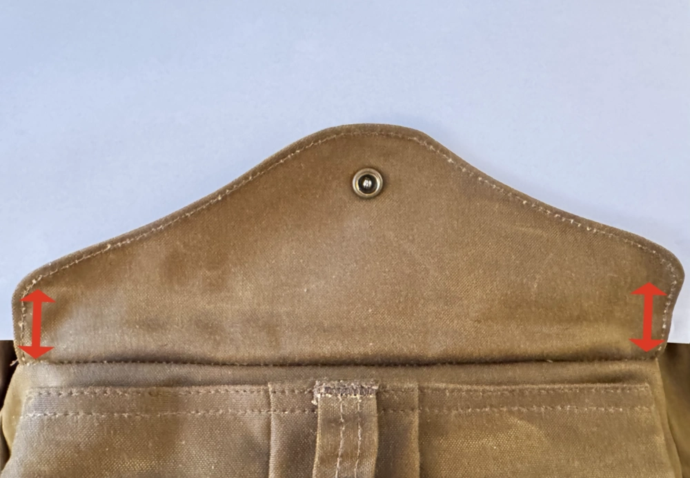 The flap was nicely cut